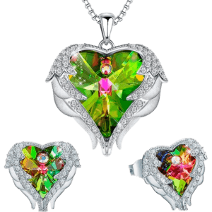 Shop | TrabsEnterprises Silver/Gold Tone Love Heart Necklace and Earrings