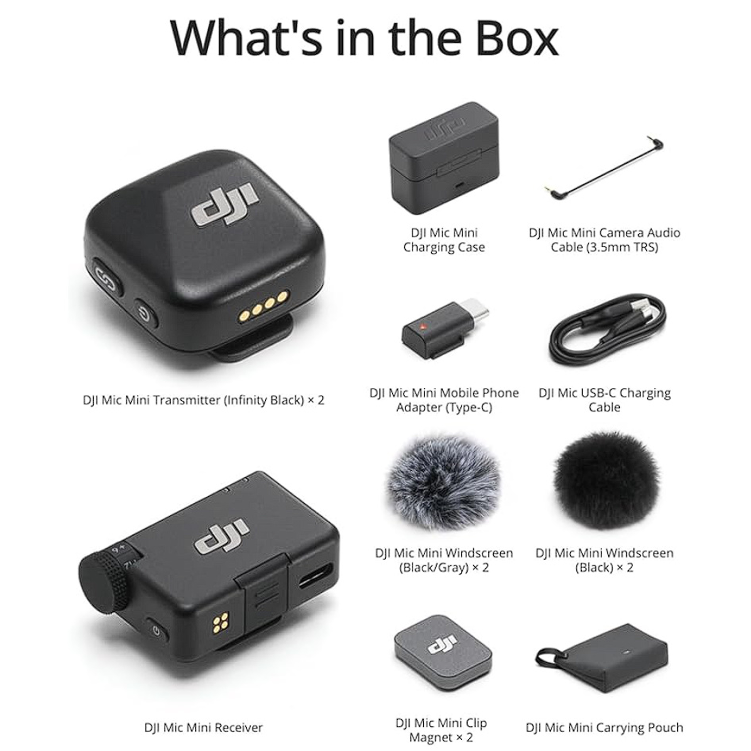 DJI Mic Mini (2 TX + 1 RX + Charging Case) | TrabsEnterprises DJI Mic Mini (2 TX + 1 RX + Charging Case) - Image 2